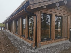 Modern timber cabin